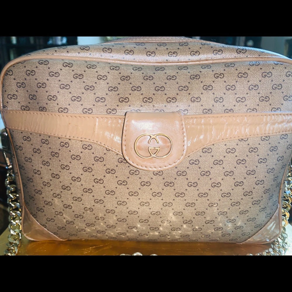 Vintage Large Microguccisima crossbody camera bag - Picture 4 of 9